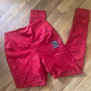 COPY - Hello kitty Zumba leggings bright red and only worn once!